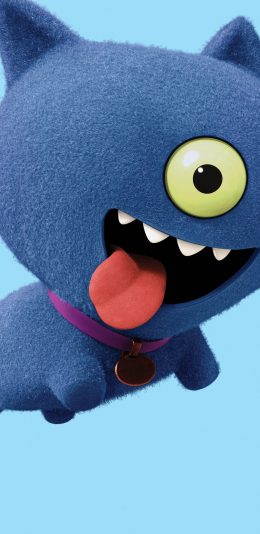 丑娃娃电影角色手机壁纸之单眼蓝色毛绒娃娃