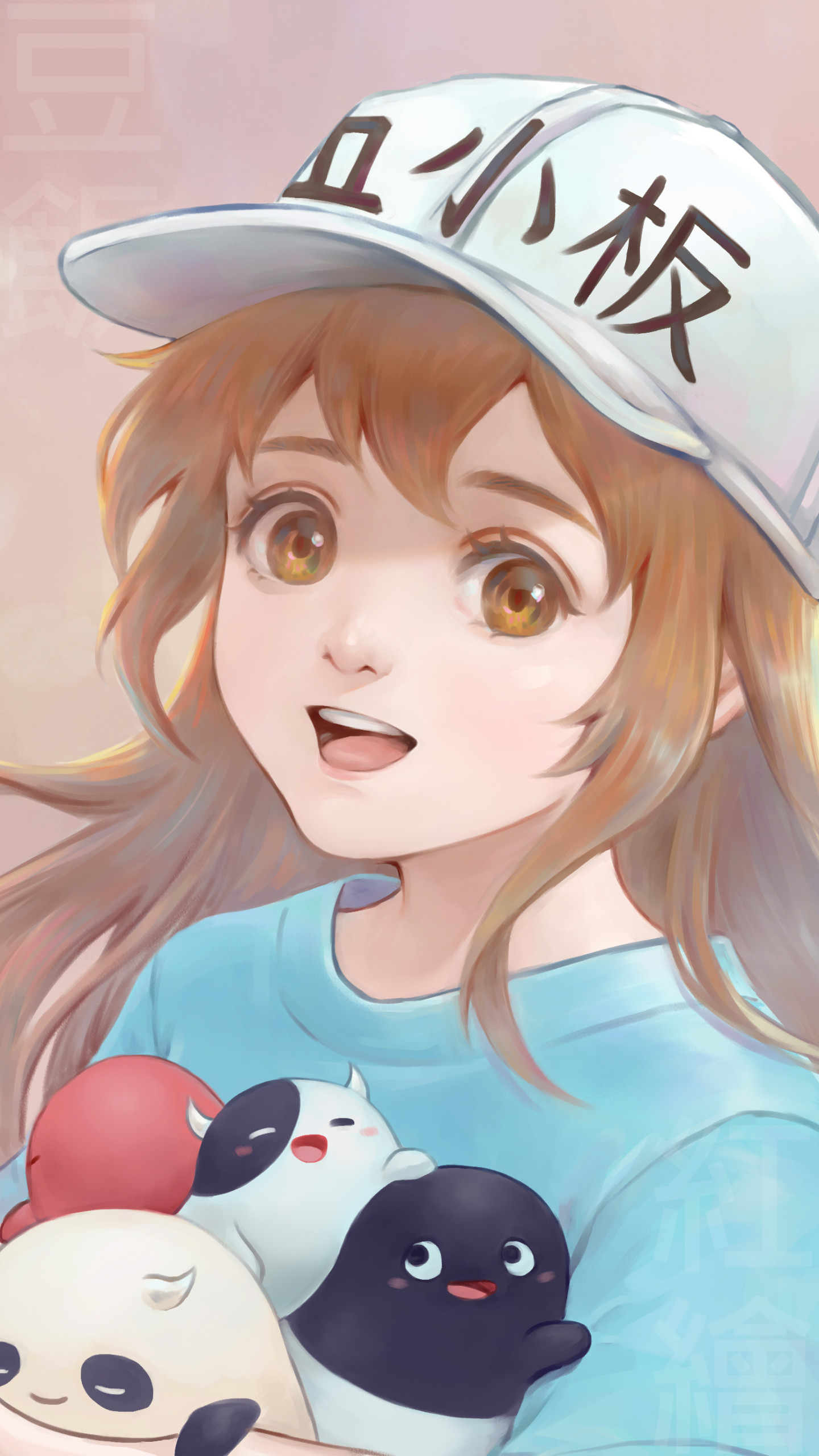 热门动漫女人物血小板高清人像手绘高清手机壁纸