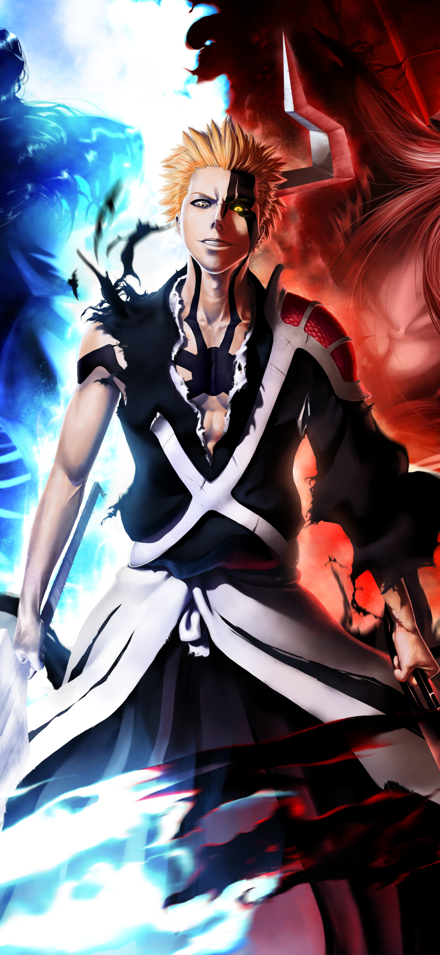 热门日本动漫死神主角个人插画手机壁纸