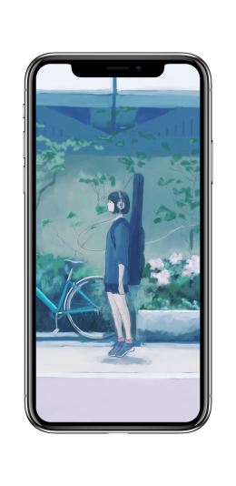 可爱女生绘画壁纸