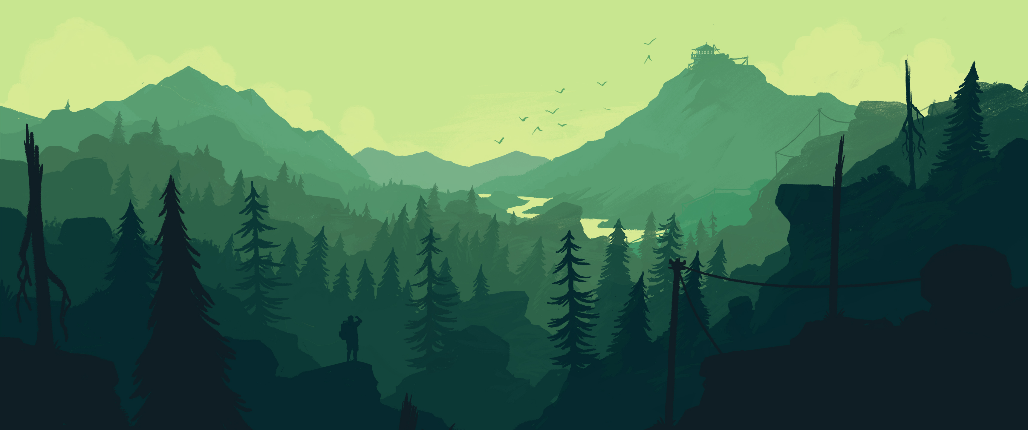 Firewatch动漫壁纸3440×1440