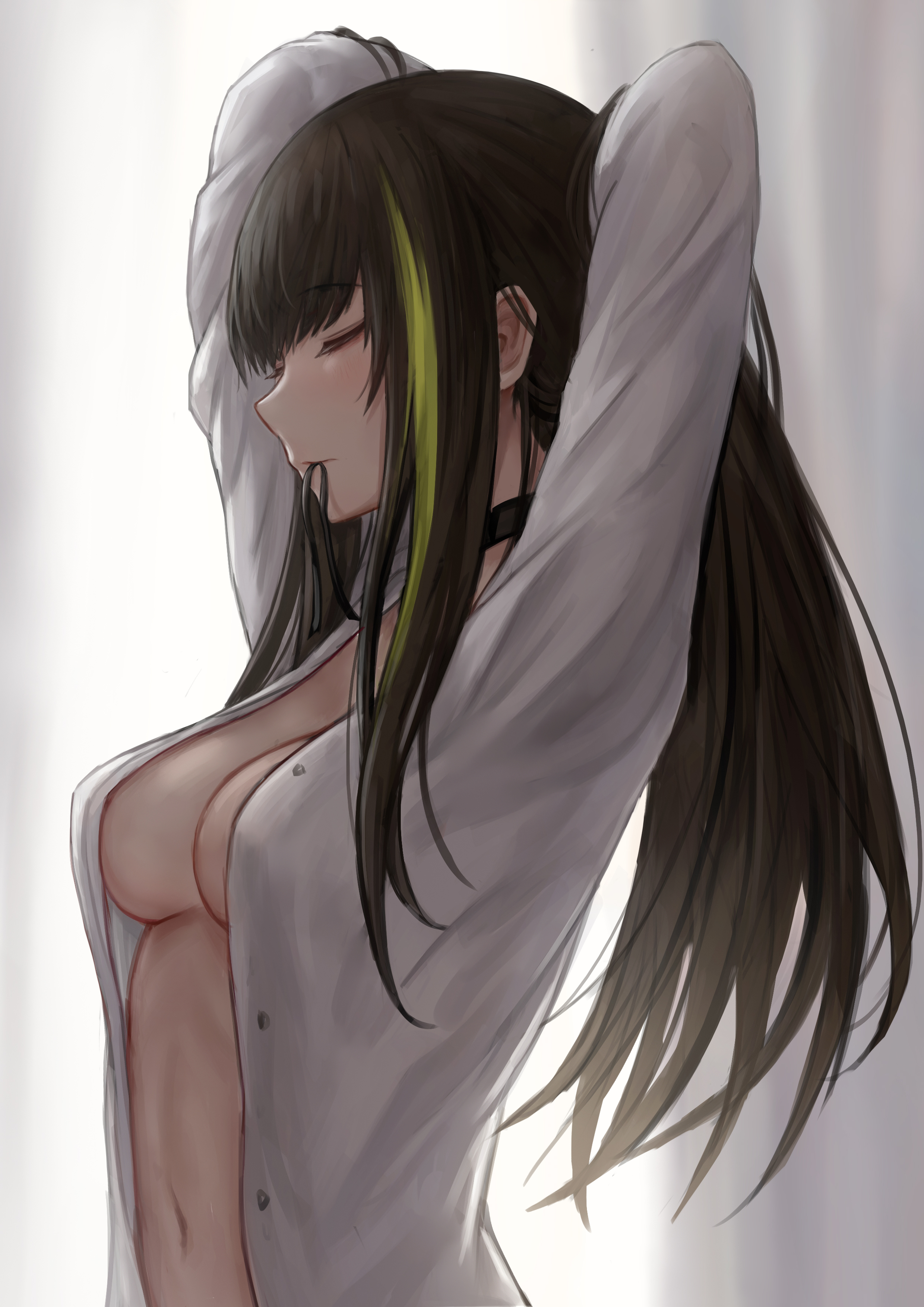 《少女前线》M4A1没穿内衣2k手机壁纸