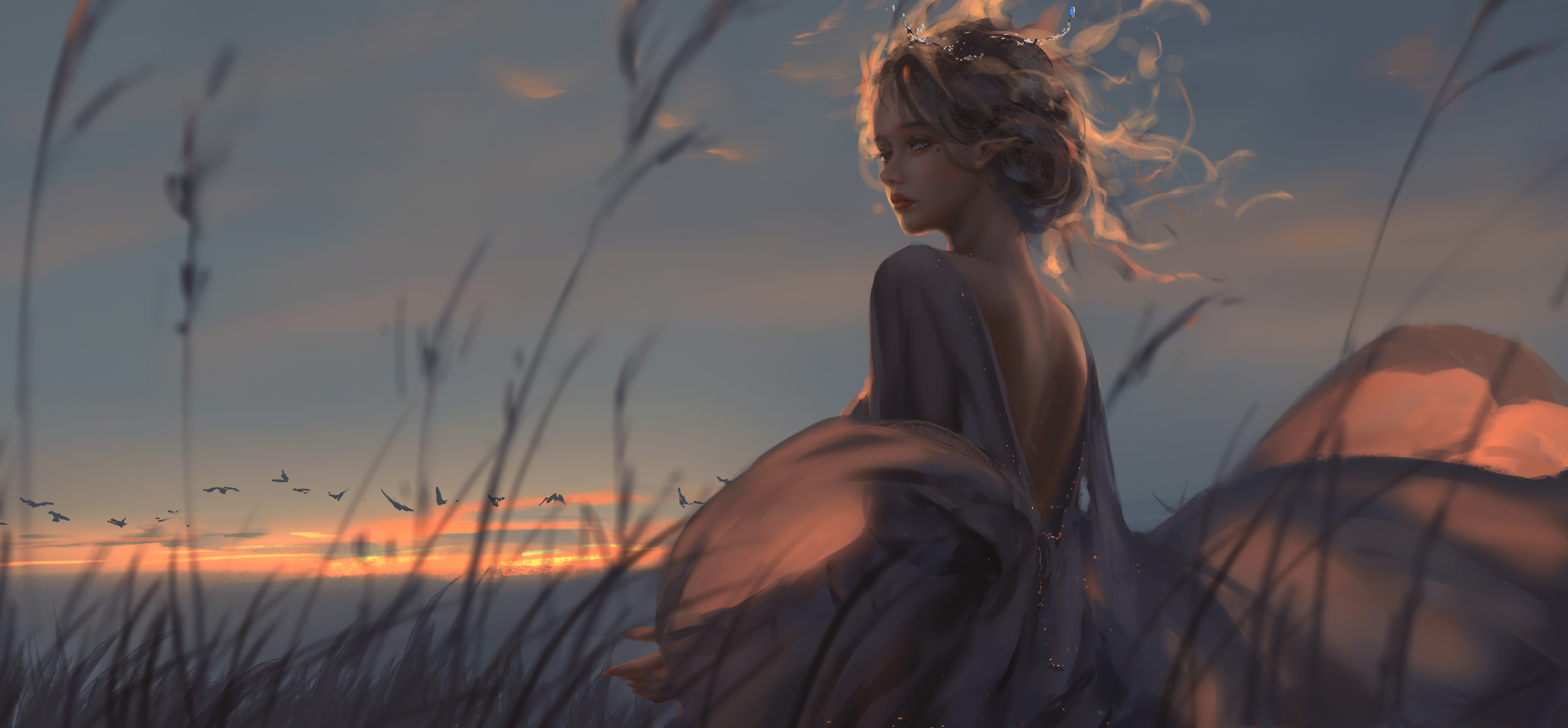 《鬼刀》海琴烟8k电脑桌面壁纸