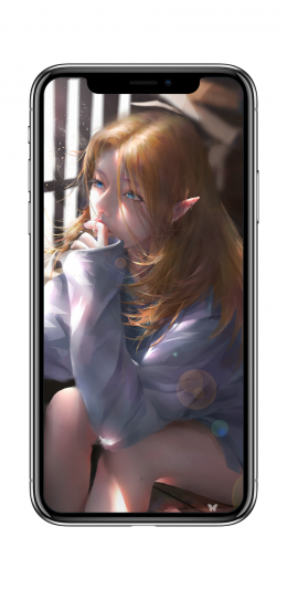 阳光透过窗户 女孩 唯美好看4k手机壁纸2160x3840