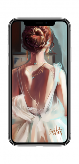 少女,唯美后背,后颈,4k手机壁纸美女2160x3840