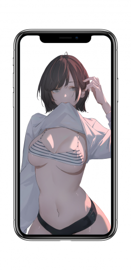 大胸动漫美女手机壁纸