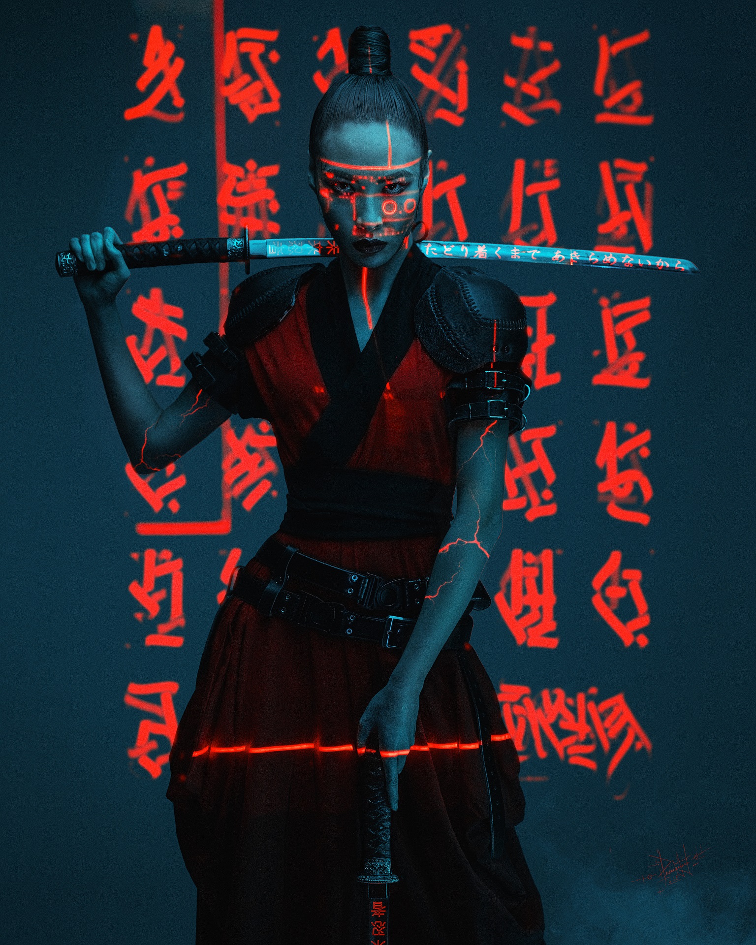 非常酷的女忍者手机壁纸