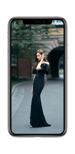 刘令姿黑色礼服裙子美女4k手机壁纸