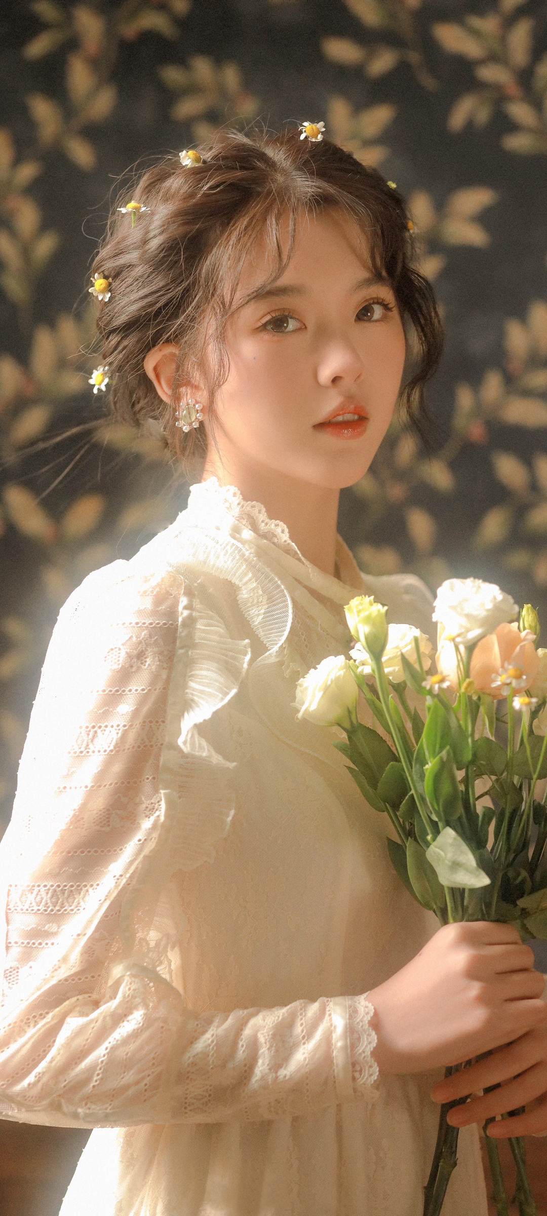 彭十六 鲜花 美女手机壁纸