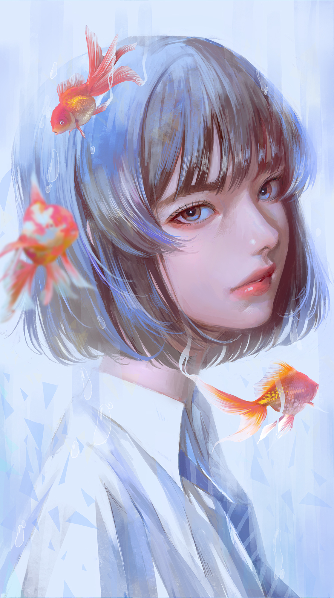 手绘动漫女生