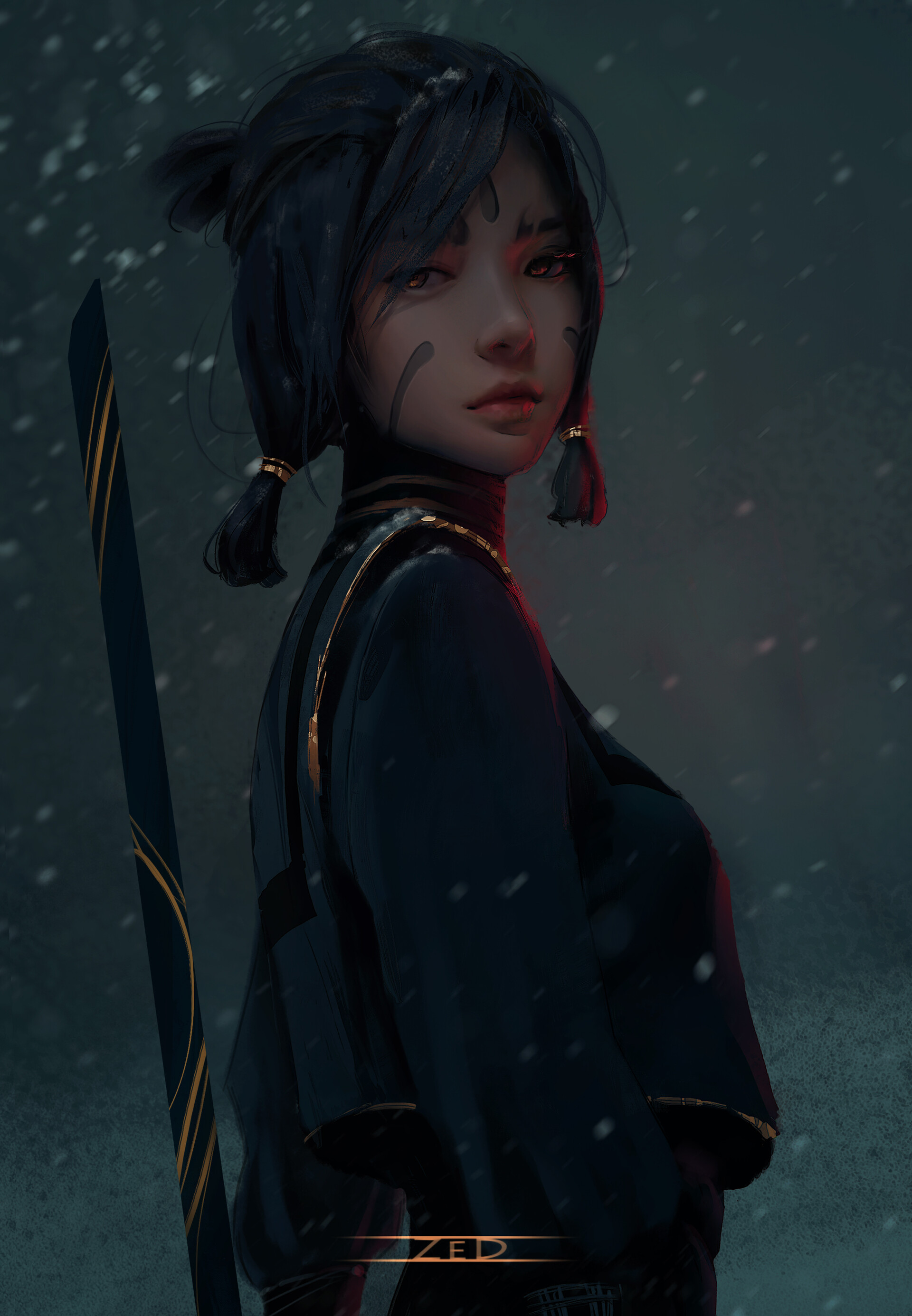 越南艺术家Trung Bui美女作品壁纸
