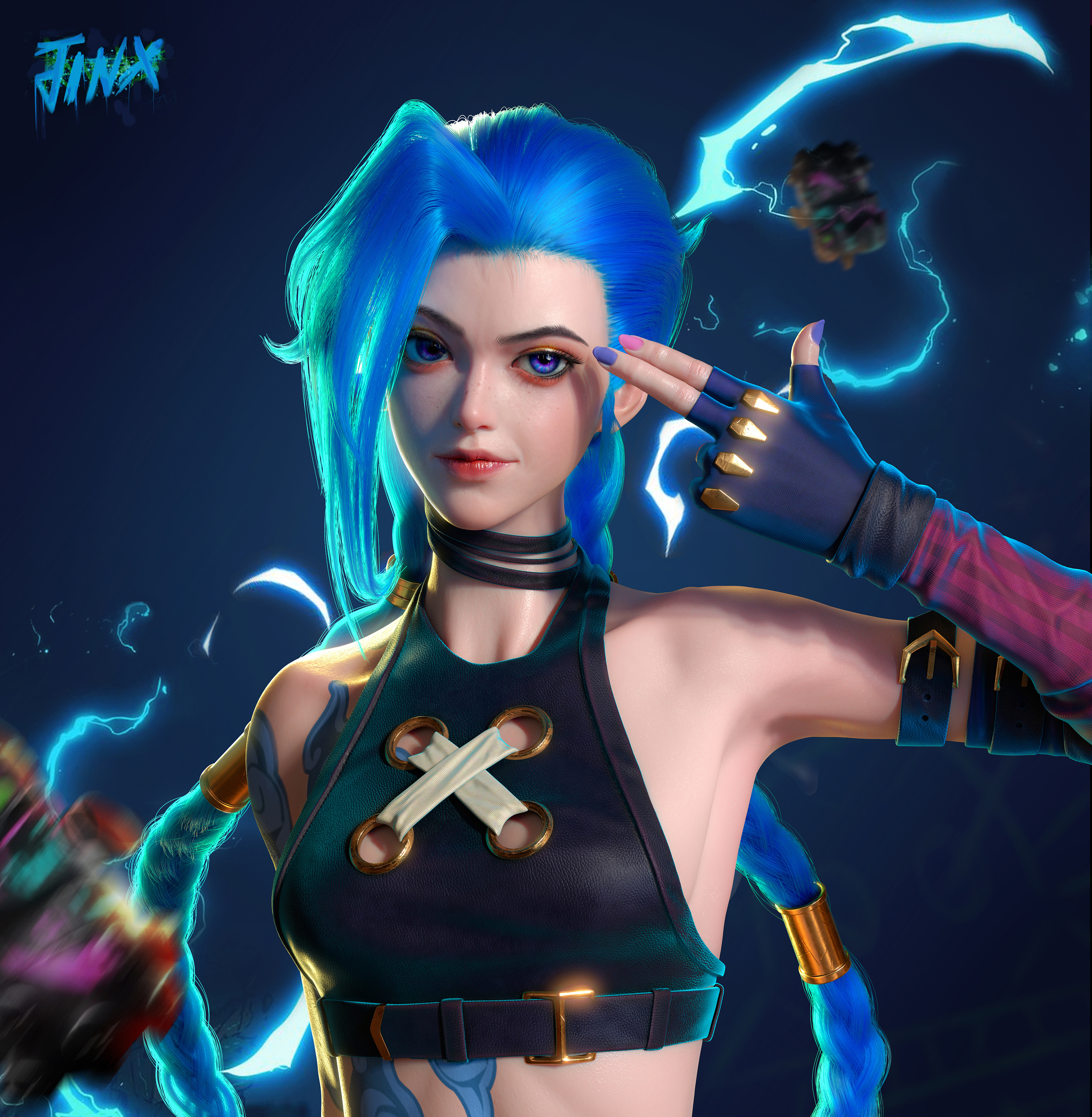 Jinx (League of Legends)《英雄联盟》金克斯 游戏壁纸