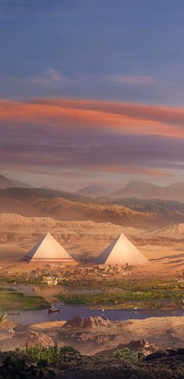 超清2K手机壁纸(2960x1440)Assassin's Creed Origins刺客信条：起源游戏壁纸