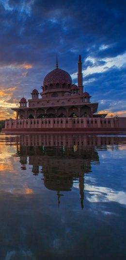 马来西亚Putra Mosque清真寺风景壁纸图片