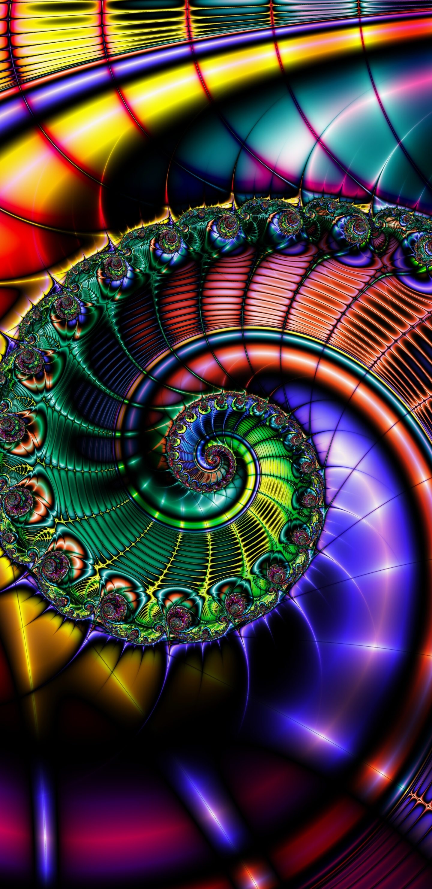 [2960×1440 2K手机壁纸]Fractal抽象图片