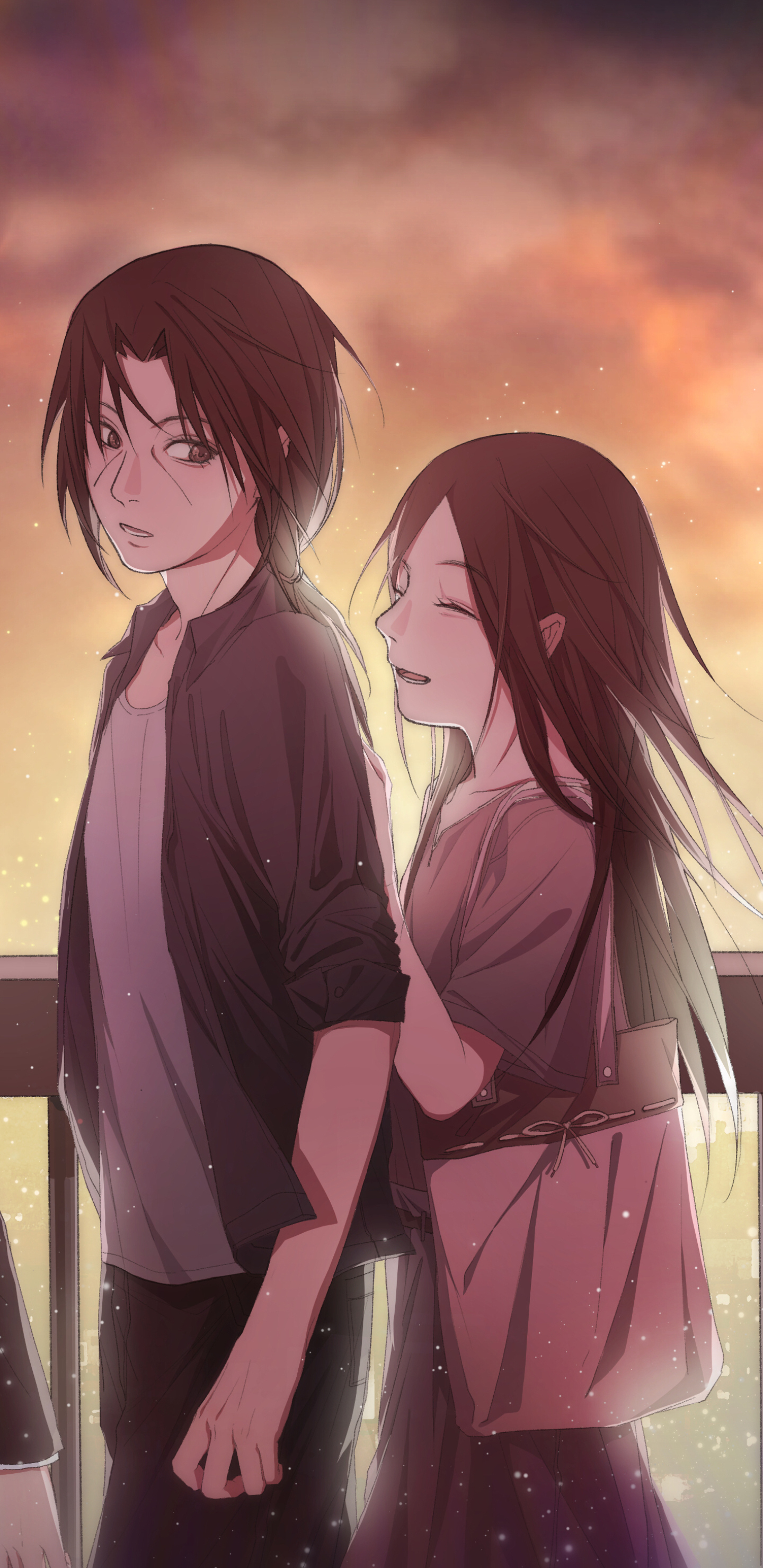 [2k 2960×1440]Naruto《火影忍者》 动漫情侣手机壁纸图片