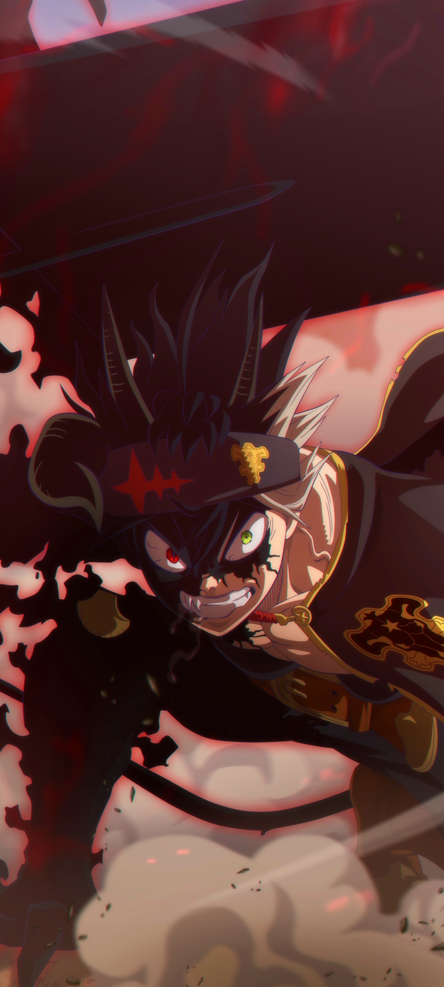 《黑色五叶草》日本漫画 Black Clover (1440×3200) 手机壁纸