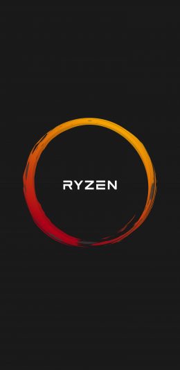 AMD Ryzen品牌LOGO壁纸 (1440x2960)