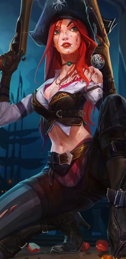 League Of Legends (1440x3200)英雄联盟女枪4K手机壁纸