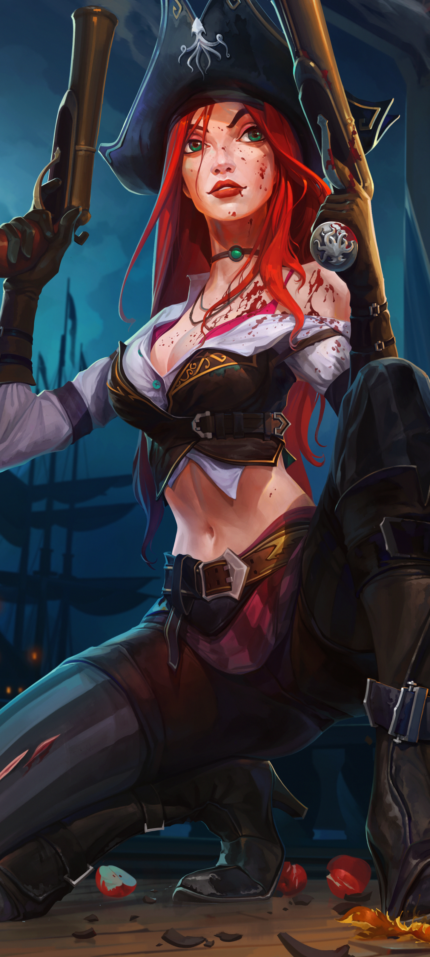 League Of Legends (1440×3200)英雄联盟女枪4K手机壁纸