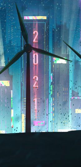 动漫城市风景壁纸（2340x1080）