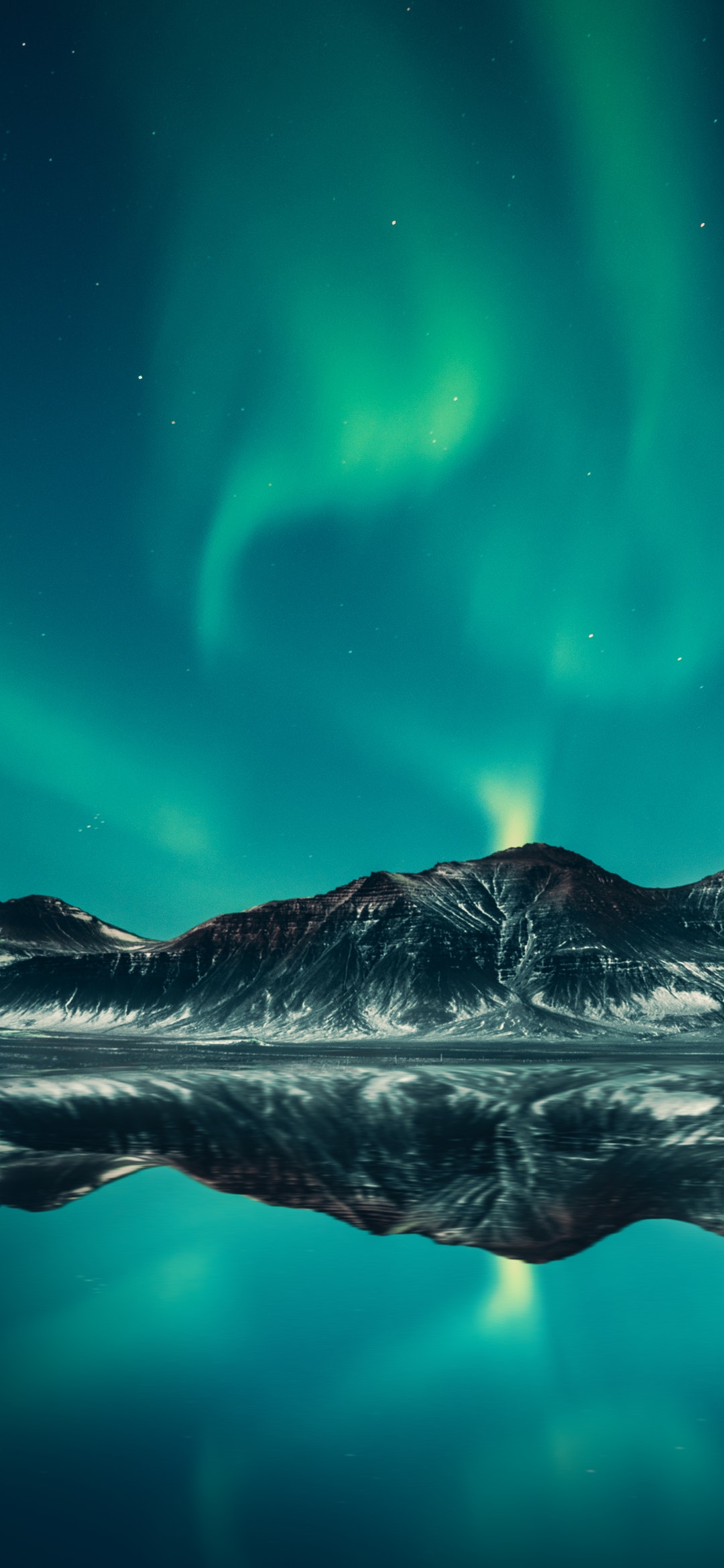 2340×1080 星空 极光 手机壁纸