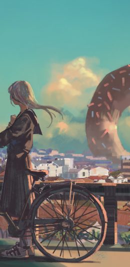 @ 藤原海藻  女孩画作电脑壁纸3840 × 2160