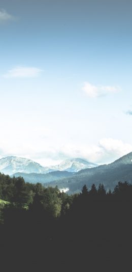 [电脑]蓝天白云雪山风景壁纸