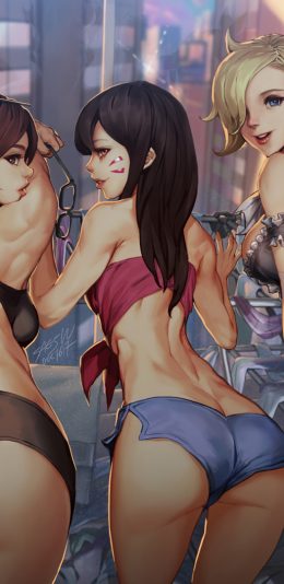《守望先锋》一排屁股桌面壁纸