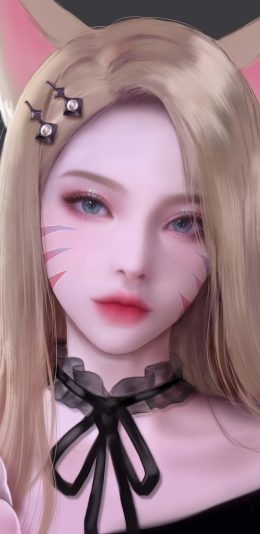 【2160x3840】LOL英雄联盟九尾妖狐 KDA THE BADDEST 同人 阿狸4k竖屏壁纸手机