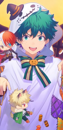 万圣节男孩帅哥4k动漫手机壁纸竖屏