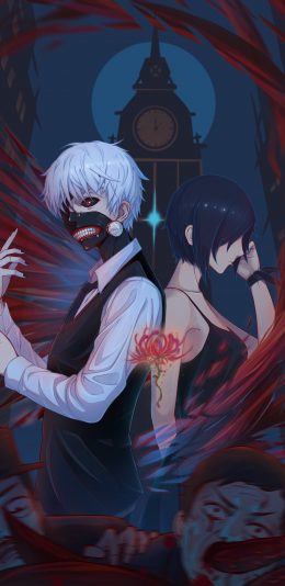 东京喰种金木研和董香酱4k手机壁纸