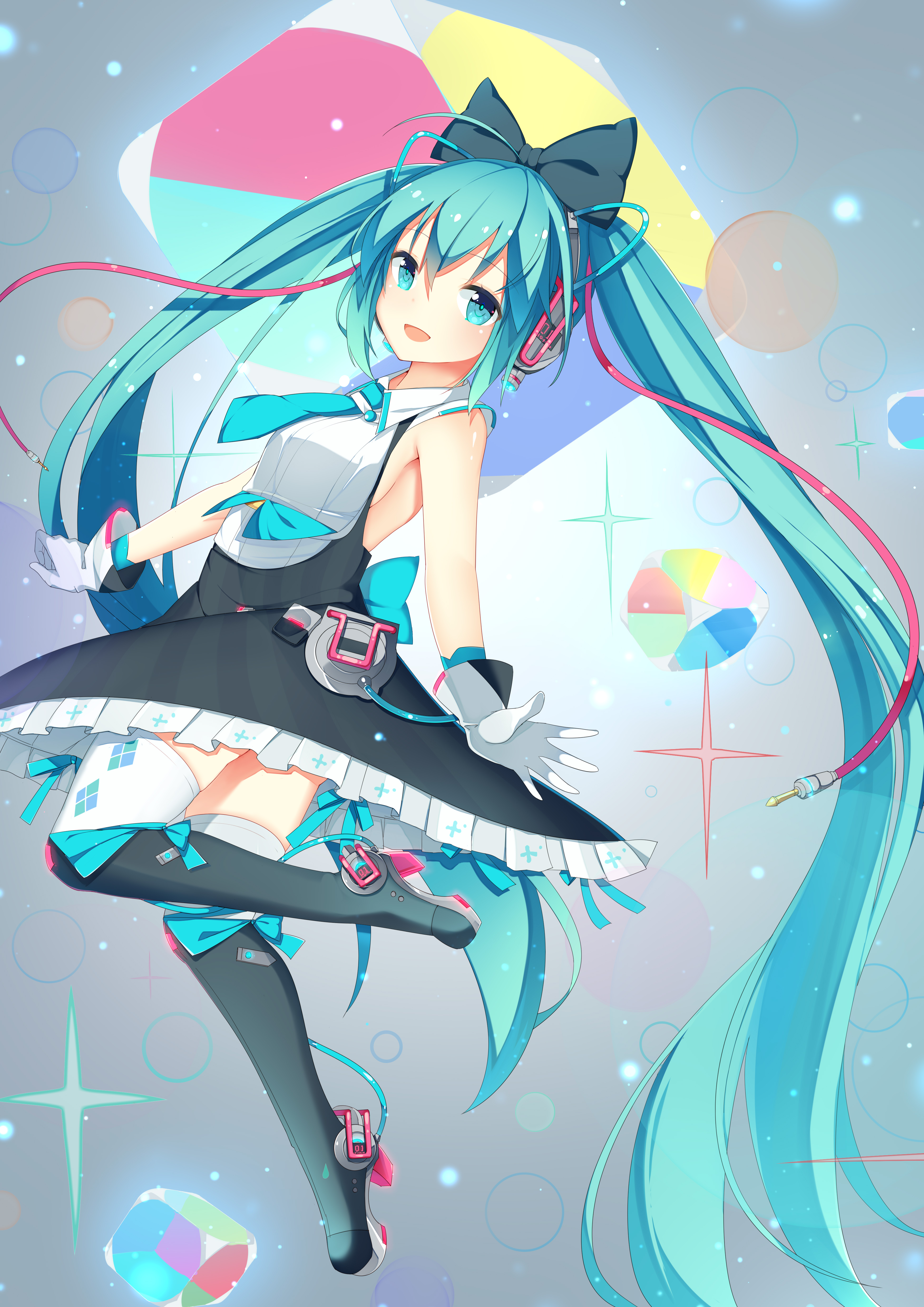 初音未来长发裙子4k手机壁纸