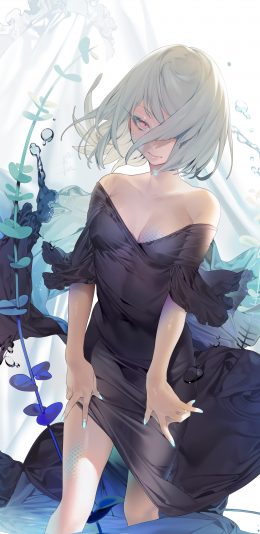 动漫女郎美人鱼手机壁纸