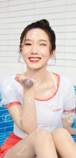 可爱喜感美女孟美岐4k手机壁纸竖版