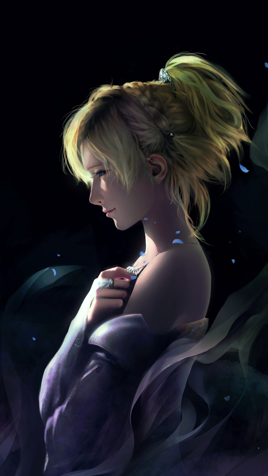 唯美动漫插画女生1080×1920手机壁纸竖屏