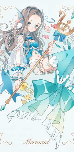 女孩子美人鱼4k手机壁纸