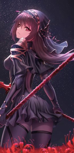 女生 紧身衣裤 彼岸花 命运 fate grand order 4k手机壁纸