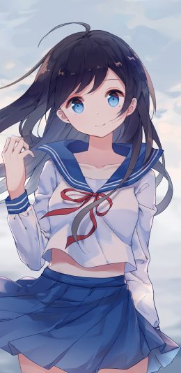 小艾 水手服动漫女生手机壁纸