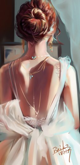 少女 唯美后背 后颈 4k手机壁纸美女2160x3840