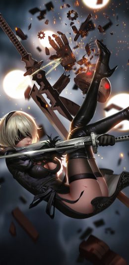 尼尔机械纪元2b小姐2k手机壁纸