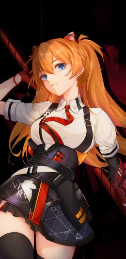 明日香 新世纪福音战士美少女 4k全面屏手机壁纸