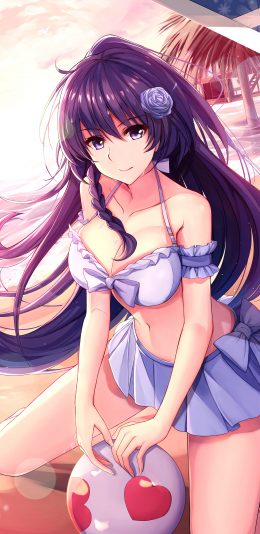 海滩 美女比基尼 排球 4k动漫手机壁纸