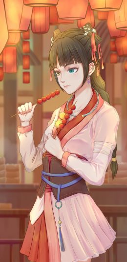 甜美的阿九4k手机壁纸