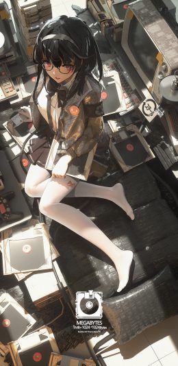 白色丝袜美腿动漫美女高清手机壁纸