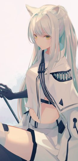 白金 明日方舟4k手机壁纸竖屏动漫美女