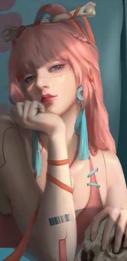 肉骨茶 二次元动漫美少女3k全面屏手机壁纸