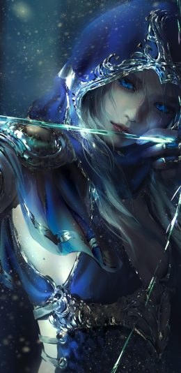 英雄联盟寒冰射手艾希4k手机壁纸竖屏游戏