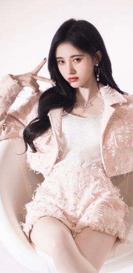 鞠婧祎 剪刀手势4k手机壁纸竖屏美女