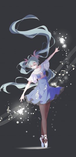 音乐,旋律,少女,舞蹈,手机壁纸